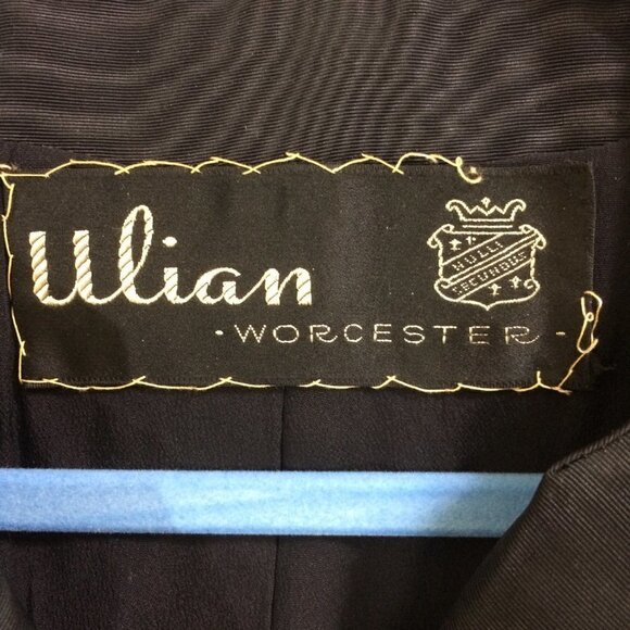 Vintage Monarch NY 1960s Short Boucle Blazer Jacket Black Union Label Lined S - Picture 7 of 8